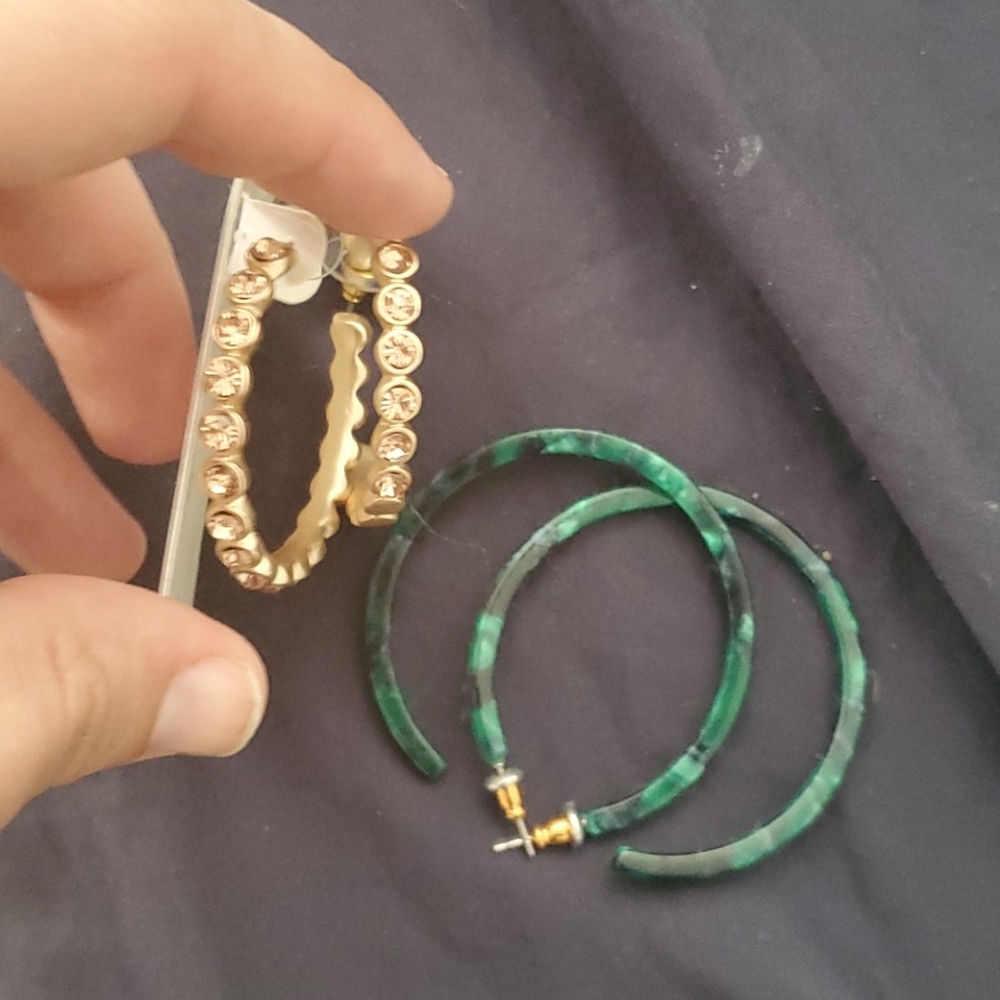 Hoop earrings 2 sets